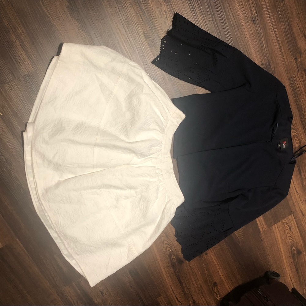 Blue 3/4 sleeve JM JACKET